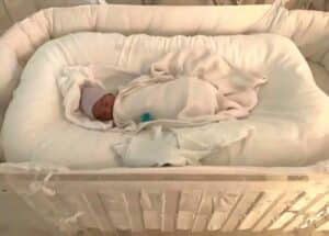 kim kardashians baby unsafe sleeping method