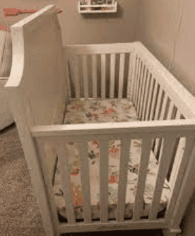 backwards crib to keep baby from crawling out