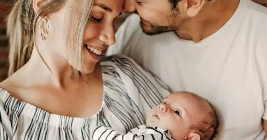 new parents with baby