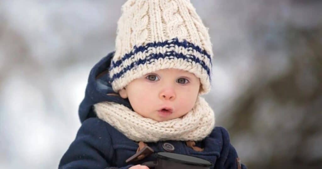 Child in winter.