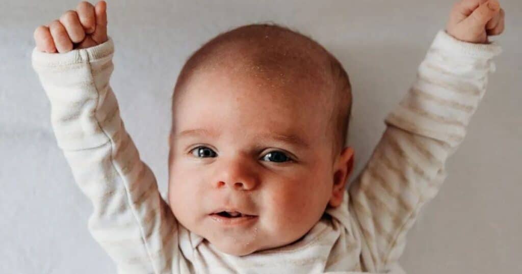 3 month old baby waking up