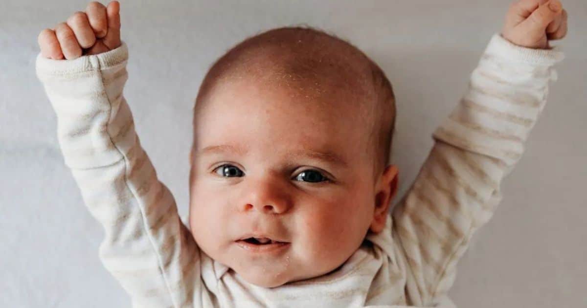 3 month old baby waking up