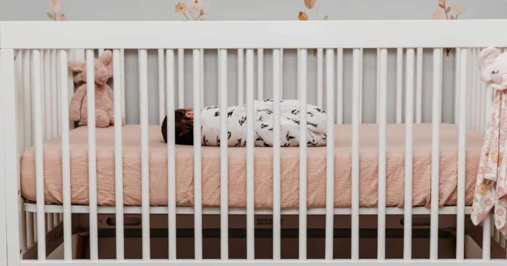 baby sleeping in crib