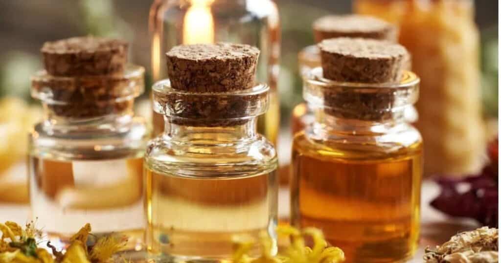 essential oils safe for pregnancy on table