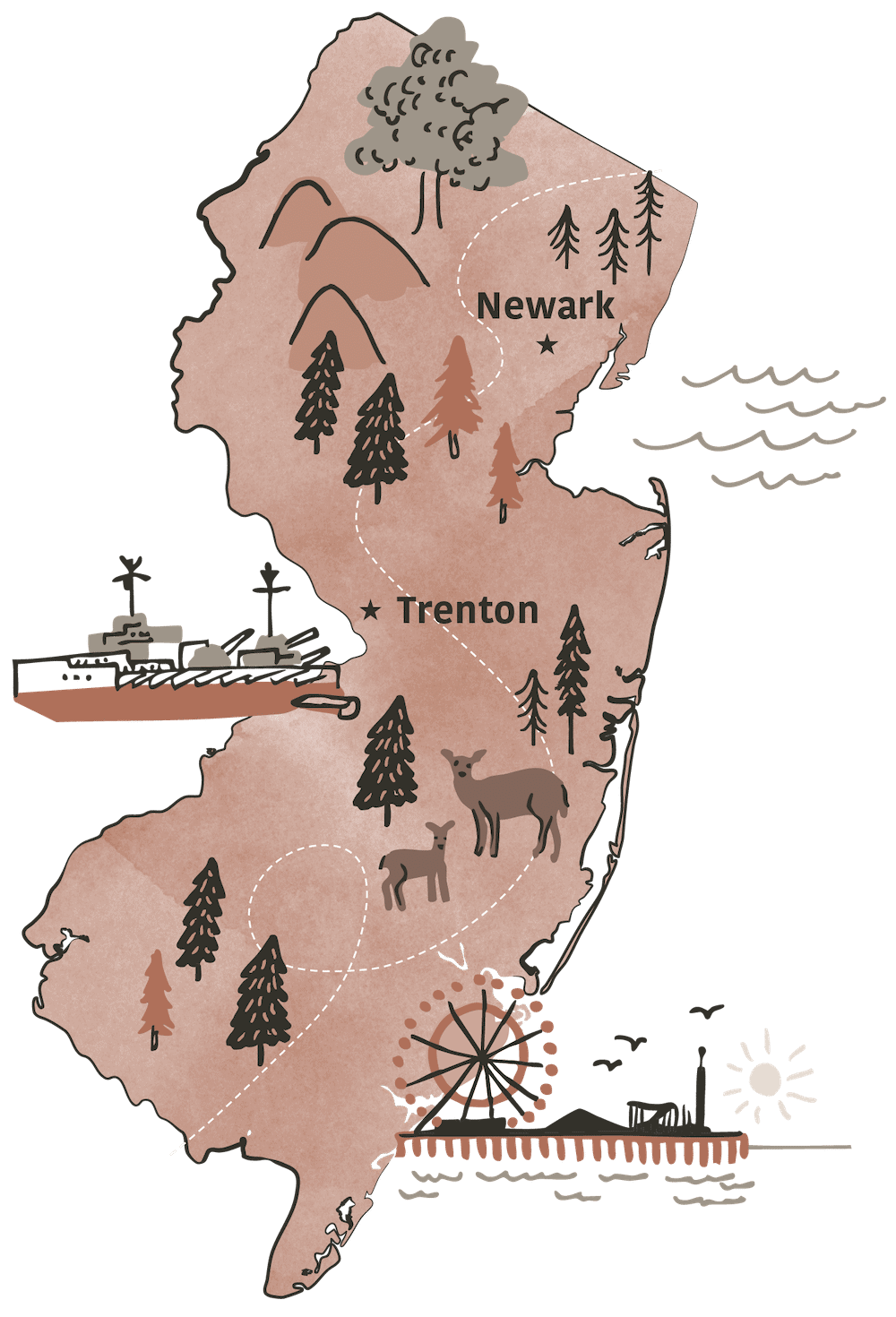 New Jersey Newborn Care Map