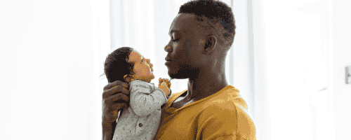 dad with baby